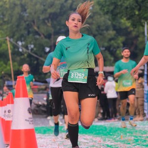 Race photo from BAUR RUN 2025