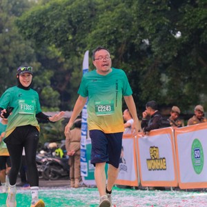 Race photo from BAUR RUN 2025