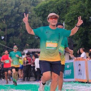 Race photo from BAUR RUN 2025