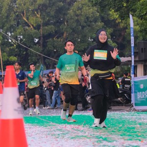Race photo from BAUR RUN 2025