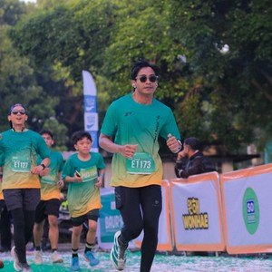 Race photo from BAUR RUN 2025
