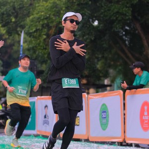 Race photo from BAUR RUN 2025
