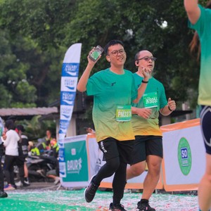 Race photo from BAUR RUN 2025