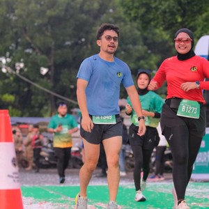 Race photo from BAUR RUN 2025
