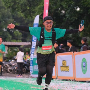 Race photo from BAUR RUN 2025