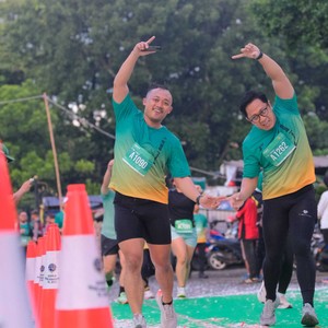 Race photo from BAUR RUN 2025