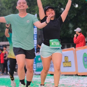 Race photo from BAUR RUN 2025