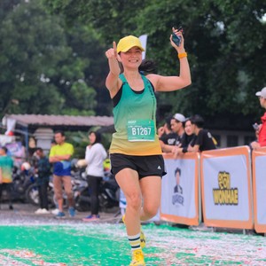 Race photo from BAUR RUN 2025