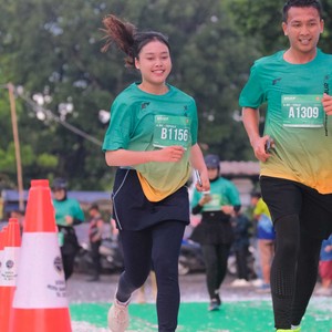 Race photo from BAUR RUN 2025