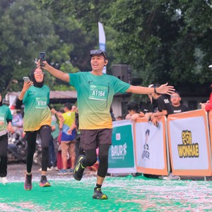 Race photo from BAUR RUN 2025