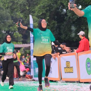 Race photo from BAUR RUN 2025