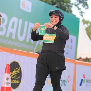 Race photo from BAUR RUN 2025
