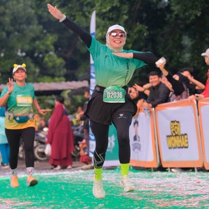 Race photo from BAUR RUN 2025