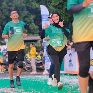 Race photo from BAUR RUN 2025