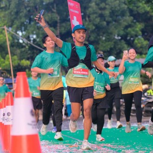 Race photo from BAUR RUN 2025