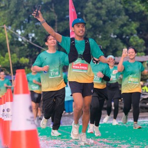 Race photo from BAUR RUN 2025