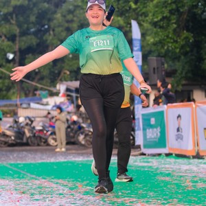 Race photo from BAUR RUN 2025