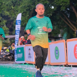 Race photo from BAUR RUN 2025