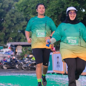 Race photo from BAUR RUN 2025