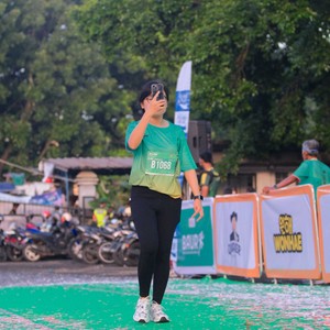 Race photo from BAUR RUN 2025