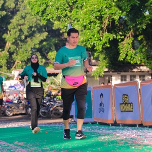 Race photo from BAUR RUN 2025