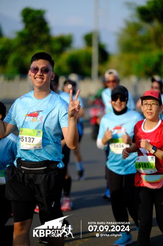 Race photo from KBP City Run 2024
