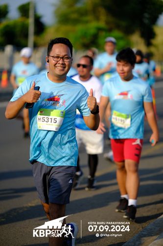 Race photo from KBP City Run 2024