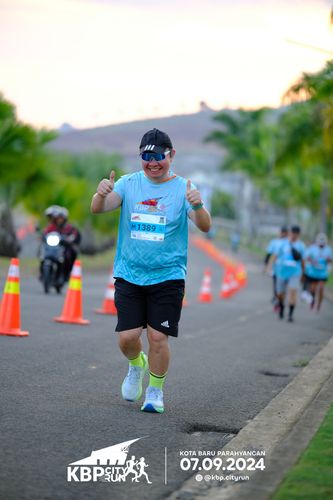 Race photo from KBP City Run 2024