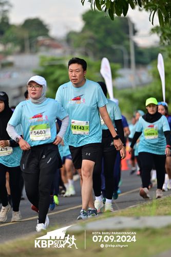 Race photo from KBP City Run 2024