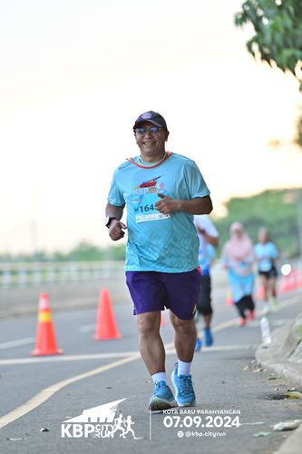 Race photo from KBP City Run 2024