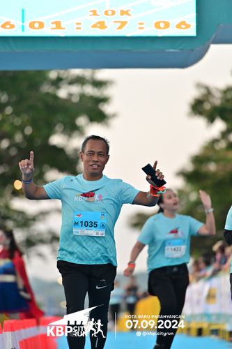 Race photo from KBP City Run 2024