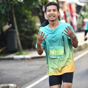 Race photo from BAUR RUN 2025