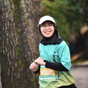 Race photo from BAUR RUN 2025