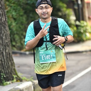Race photo from BAUR RUN 2025