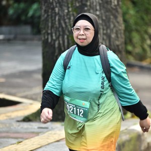 Race photo from BAUR RUN 2025