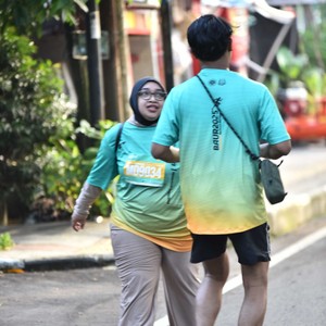 Race photo from BAUR RUN 2025