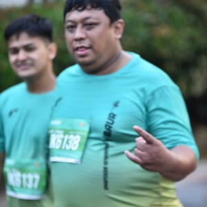 Race photo from BAUR RUN 2025