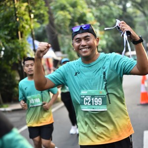 Race photo from BAUR RUN 2025