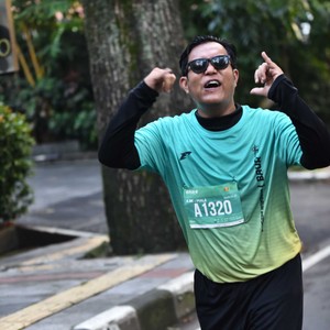Race photo from BAUR RUN 2025