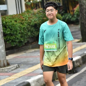 Race photo from BAUR RUN 2025