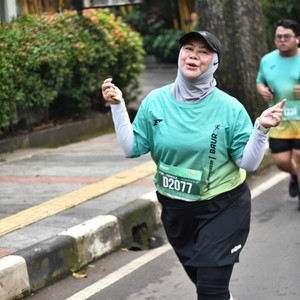 Race photo from BAUR RUN 2025