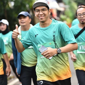Race photo from BAUR RUN 2025