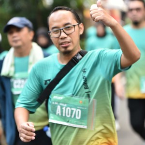 Race photo from BAUR RUN 2025