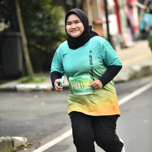 Race photo from BAUR RUN 2025