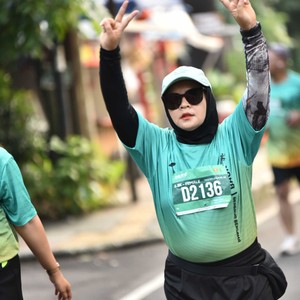 Race photo from BAUR RUN 2025