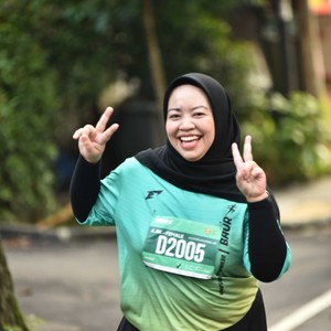 Race photo from BAUR RUN 2025
