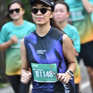 Race photo from BAUR RUN 2025