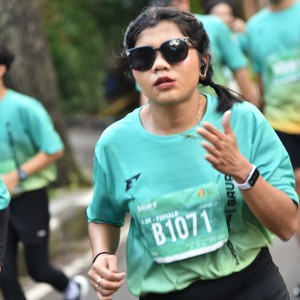 Race photo from BAUR RUN 2025