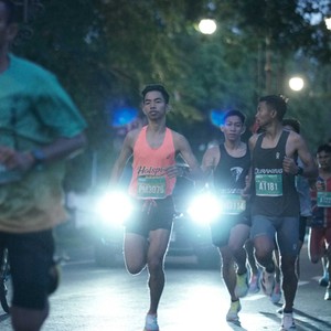 Race photo from BAUR RUN 2025