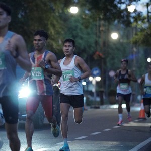 Race photo from BAUR RUN 2025